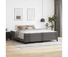 Lova Lovos rėmas su čiužiniu Pilka 200 x 200 cm audinys