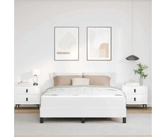 Lova Lovos rėmas su čiužiniu Švari balta 140 x 200 cm audinys