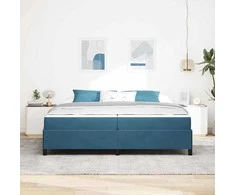 Lova Lovos rėmas su čiužiniu Tamsiai mėlyna 200 x 200 cm audinys