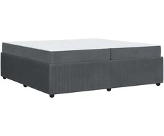 Lova Lovos rėmas su čiužiniu Tamsiai pilka 200 x 200 cm audinys