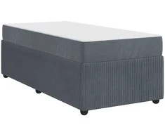 Lova Lovos rėmas su čiužiniu Tamsiai pilka 80 x 200 cm audinys