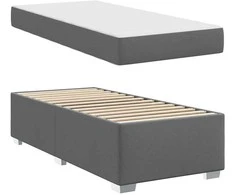 Lova Lovos rėmas su čiužiniu Tamsiai pilka 90 x 200 cm audinys