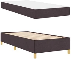 Lova Lovos rėmas su čiužiniu Tamsiai rudas 90 x 200 cm audinys