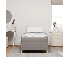 Lova Lovos rėmas su čiužiniu Taupe 100 x 200 cm audinys