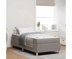 Lova Lovos rėmas su čiužiniu Taupe 80 x 200 cm audinys