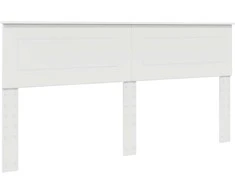 Lova Lovos rėmas su galvūgalio Balta 180 x 200 cm Apdirbta mediena