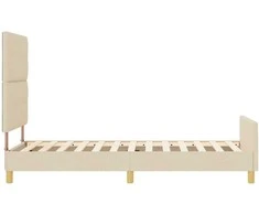 Lova Lovos rėmas su galvūgalio Kreminė 80 x 200 cm audinys