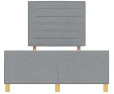 Lova Lovos rėmas su galvūgalio Šviesiai pilka 120 x 200 cm audinys
