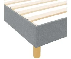 Lova Lovos rėmas su galvūgalio Šviesiai pilka 80 x 200 cm audinys