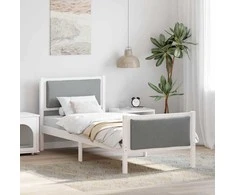 Lova Lovos rėmas su galvūgalio Šviesiai pilka 75 x 190 cm audinys