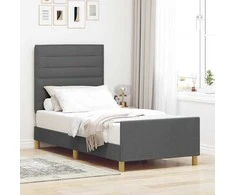 Lova Lovos rėmas su galvūgalio Tamsiai pilka 90 x 200 cm audinys