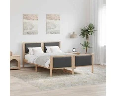 Lova Lovos rėmas su galvūgalio Tamsiai pilka 150 x 200 cm audinys