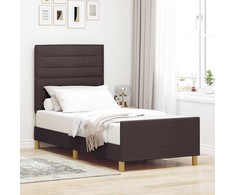 Lova Lovos rėmas su galvūgalio Tamsiai ruda 90 x 200 cm audinys