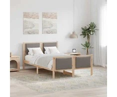 Lova Lovos rėmas su galvūgalio Tortora 120 x 200 cm audinys