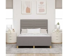 Lova Lovos rėmas su galvūgalio Taupe 140 x 200 cm audinys