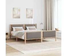 Lova Lovos rėmas su galvūgalio Tortora 200 x 200 cm audinys