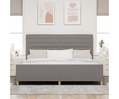 Lova Lovos rėmas su galvūgalio Taupe 200 x 200 cm audinys