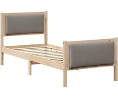 Lova Lovos rėmas su galvūgalio Tortora 80 x 200 cm audinys