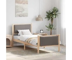 Lova Lovos rėmas su galvūgalio Tortora 80 x 200 cm audinys