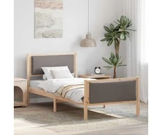 Lova Lovos rėmas su galvūgalio Tortora 90 x 200 cm audinys
