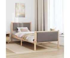Lova Lovos rėmas su galvūgalio Tortora 90 x 190 cm audinys