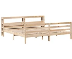 Lova Lovos rėmas su galvūgaliu, 200x200cm, pušies medienos masyvas