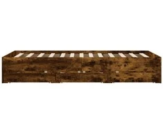 Lova Lovos rėmas su stalčiais, dūminio ąžuolo, 135x190cm, mediena