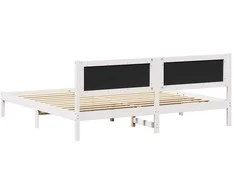 Lova Lovos rėmas Šviesiai pilka 200 x 200 cm Kietos pušies mediena