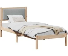 Lova Lovos rėmas Šviesiai pilka 80 x 200 cm Kietos pušies mediena