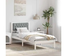 Lova Lovos rėmas Šviesiai pilka 80 x 200 cm Kietos pušies mediena