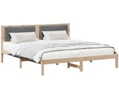 Lova Lovos rėmas Tamsiai pilka 200 x 200 cm Kietos pušies mediena