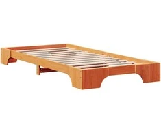 Lova Lovos rėmas Vaško ruda 75 x 190 cm Kietos pušies mediena