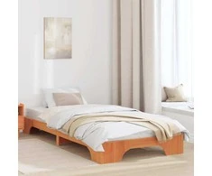 Lova Lovos rėmas Vaško ruda 90 x 190 cm Kietos pušies mediena