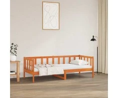 Lova Lovos rėmas Vaško ruda 90 x 190 cm Kietos pušies mediena