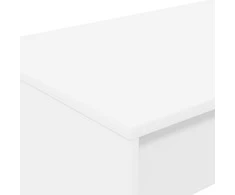 Lova Lovos stalas Balta Apdirbta mediena 100 x 45 x 75 cm
