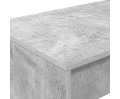 Lova Lovos stalas Betono pilka Apdirbta mediena 100 x 45 x 75 cm