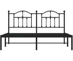 Lova Metalinis lovos rėmas su galvūgaliu, juodos spalvos, 183x213cm