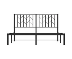 Lova Metalinis lovos rėmas su galvūgaliu, juodos spalvos, 140x190cm