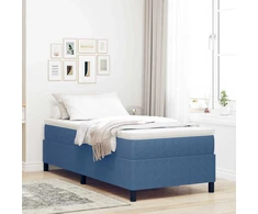 Lova Platforminės lovos rėmas Mėlyna 90 x 200 cm Kordūrinis audinys