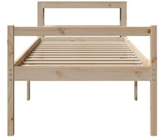Lova senjorams su galvūgaliu, 90x200 cm, medienos masyvas