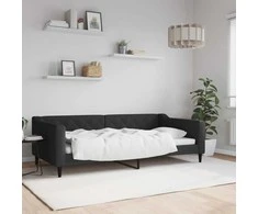 Lova Sofa, juodos spalvos, 100x200cm, audinys