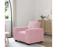 Sofa Sofos krėslas, rožinė, 100x77x82 cm, aksomas