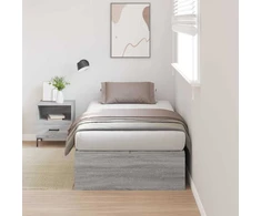 Lova su daiktų laikymo vieta Pilkas Sonoma 80 x 200 cm