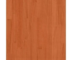 Lova su knygų spinta be čiužinio, ruda, 140x190cm, pušis