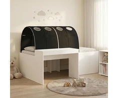 Lovą su tuneliu 4 pcs Artisian ąžuolas ir juoda