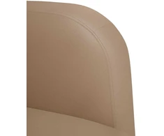 Loveseat sofa, kapučino spalvos, 110cm, dirbtinė oda