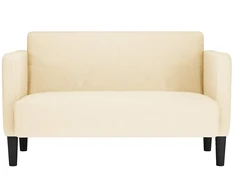 Loveseat sofa, kreminė, 109cm, velvetinis audinys