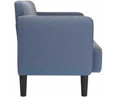 Loveseat sofa, mėlyna, 109cm, velvetinis audinys