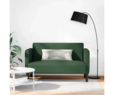 Loveseat sofa, tamsiai žalia, 109cm, velvetinis audinys