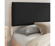 Lovo rėmas su apmuštu galvūgaliu Juoda 200 x 200 cm